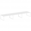 Metal System Переговорный стол (3 столешницы) на О-оразном м/к БО.ПРГ-3.5 Белый/Металл Белый 5400*12