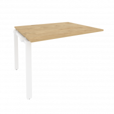 Onix Проходной наборный элемент переговорного стола O.MP-NPRG-2 Тиквуд Светлый/Металл Белый 1180*980