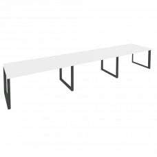 Onix Стол переговорный O.MO-PRG-3.4 Белый Бриллиант/Металл Антрацит 4740*980*750