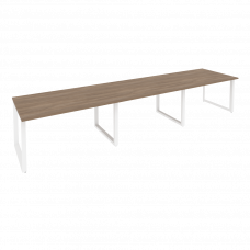 Onix Стол переговорный O.MO-PRG-3.3 Дуб Аризона/Металл Белый 4140*980*750