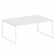 Metal System Quattro Перег. стол (1 столешница) на О-образном м/к 40БО.ПРГ-1.5 Белый/Металл Белый 18