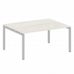 Metal System Quattro Переговорный стол (1 столешница) на П-образном м/к 50БП.ПРГ-1.4 Дуб Наварра/Мет