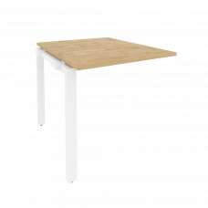 Onix Проходной наборный элемент переговорного стола O.MP-NPRG-0 Тиквуд Светлый/Металл Белый 780*980*