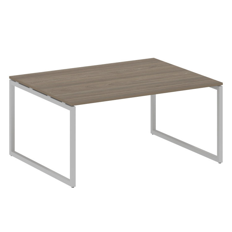 Metal System Quattro Перег. стол (1 столешница) на О-образном м/к 40БО.ПРГ-1.4 Вяз Благородный/Метал
