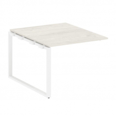 Metal System Проходной элемент перег. стола на О-образном м/к БО.ППРГ-1 Дуб Наварра/Металл Белый 100