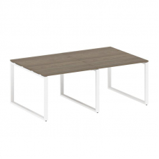 Metal System Переговорный стол (2 столешницы) на О-образном м/к БО.ПРГ-2.1 Вяз Благородный/Металл Бе