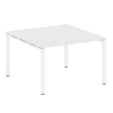 Metal System Переговорный стол (1 столешница) на П-образном м/к БП.ПРГ-1.2 Белый/Металл Белый 1200*1