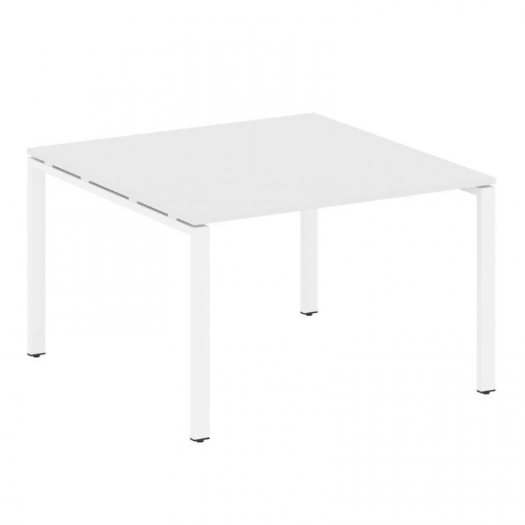 Metal System Переговорный стол (1 столешница) на П-образном м/к БП.ПРГ-1.2 Белый/Металл Белый 1200*1
