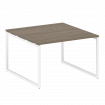 Metal System Quattro Перег. стол (1 столешница) на О-образном м/к 40БО.ПРГ-1.2 Вяз Благородный/Метал