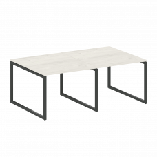 Metal System Quattro Перег. стол (2 столешницы) на О-образном м/к 40БО.ПРГ-2.1 Дуб Наварра/Металл Ан