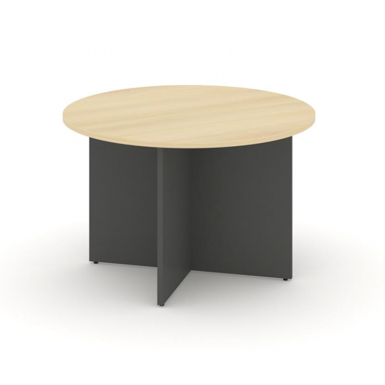 Стайл Проджект Стол переговорный кругл. SN-D.SPRG-004 Акация Лорка/Антрацит NEW 1180*1180*750