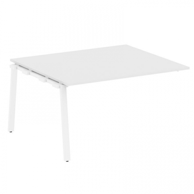 Metal System Проходной элемент перег. стола на А-образном м/к БА.ППРГ-3 Белый/Металл Белый 1400*1235