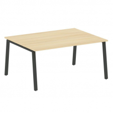 Metal System Переговорный стол (1 столешница) на А-образном м/к БА.ПРГ-1.4 Акация Лорка/Металл Антра