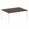Metal System Переговорный стол (1 столешница) на А-образном м/к БА.ПРГ-1.4 Венге Цаво/Металл Белый 1