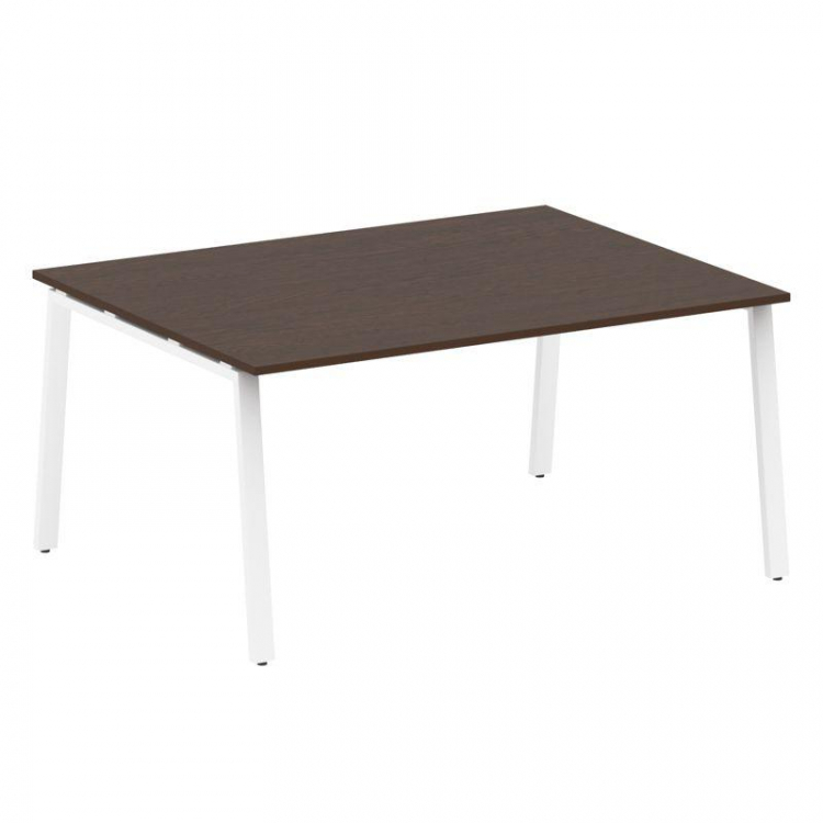 Metal System Переговорный стол (1 столешница) на А-образном м/к БА.ПРГ-1.4 Венге Цаво/Металл Белый 1