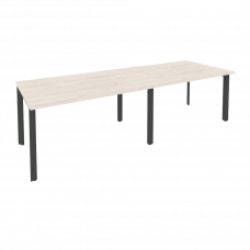 Onix Стол переговорный O.MP-PRG-2.3 Денвер Светлый/Металл Антрацит 2760*980*750