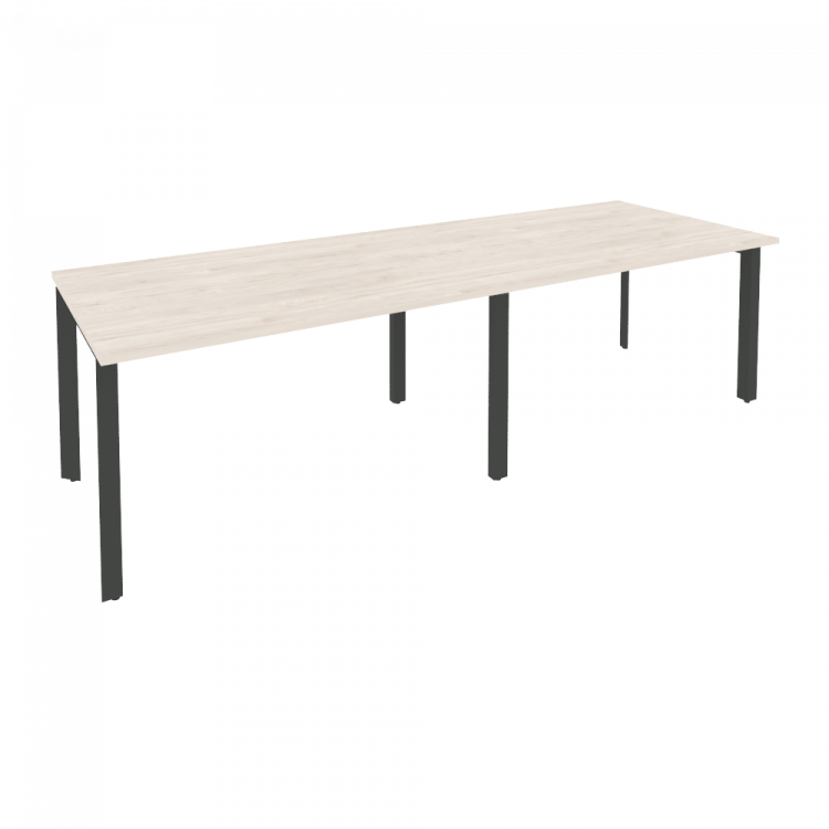 Onix Стол переговорный O.MP-PRG-2.3 Денвер Светлый/Металл Антрацит 2760*980*750