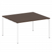 Metal System Quattro Переговорный стол (1 столешница) на П-образном м/к 40БП.ПРГ-1.3 Венге Цаво/Мета