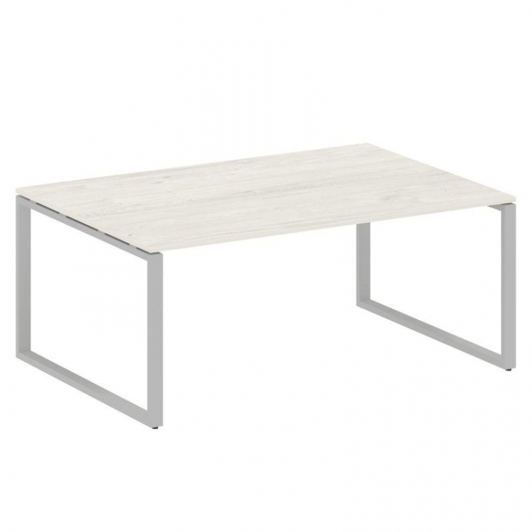 Metal System Переговорный стол (1 столешница) на О-образном м/к БО.ПРГ-1.5 Дуб Наварра/Металл Серый