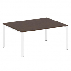 Metal System Переговорный стол (1 столешница) на П-образном м/к БП.ПРГ-1.4 Венге Цаво/Металл Белый 1
