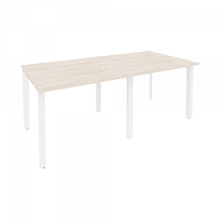 Onix Стол переговорный O.MP-PRG-2.1 Денвер Светлый/Металл Белый 1960*980*750