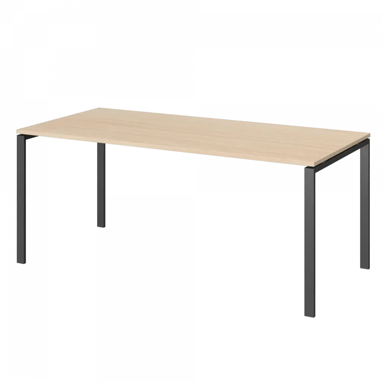 Стол на металлокаркасе для заседаний АМ-0058 Бук/Антрацит 1800x850x760 Арго-М