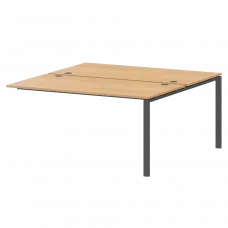 Модуль двойной на 2 рабочих места АМБЭ-002.60 Ольха/Антрацит 1200x1236x760 Арго-М