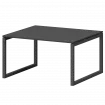 Стол переговорный на металлокаркасе СМСП-О-16.123.Пр50 Графит/Антрацит 1600x1236x750 Смарт