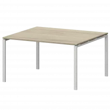 Стол переговорный на металлокаркасе СМСП-П-14.123.Пр25 Кронберг/Белый 1400x1236x750 Смарт