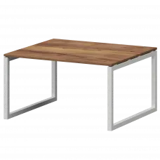 Стол переговорный на металлокаркасе СМСП-О-12.123.Пр50 Таксония/Белый 1200x1236x750 Смарт