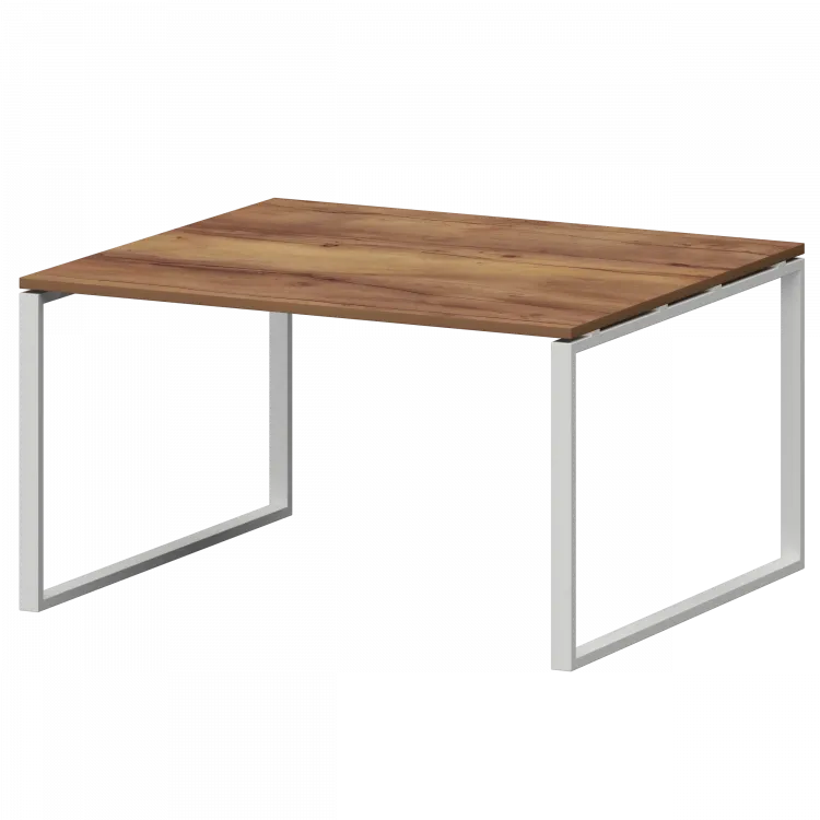 Стол переговорный на металлокаркасе СМСП-О-16.123.Пр25 Таксония/Белый 1600x1236x750 Смарт