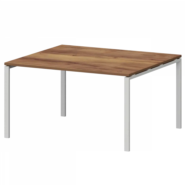 Стол переговорный на металлокаркасе СМСП-П-18.123.Пр25 Таксония/Белый 1800x1236x750 Смарт