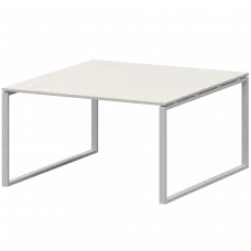 Стол переговорный на металлокаркасе АМП.О-005.123 Ясень шимо/Белый 1800x1236x760 Арго-М