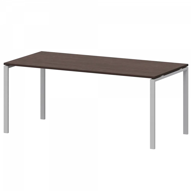 Стол на металлокаркасе для заседаний АМ-0058 Дуб венге/Белый 1800x850x760 Арго-М