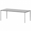Стол на металлокаркасе для заседаний АМ-0058 Серый/Белый 1800x850x760 Арго-М