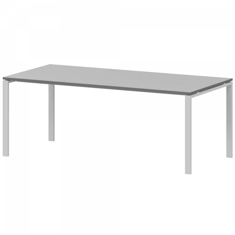 Стол на металлокаркасе для заседаний АМ-0058 Серый/Белый 1800x850x760 Арго-М