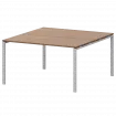 Стол переговорный на металлокаркасе АМП-002.123 Орех/Белый 1200x1236x760 Арго-М