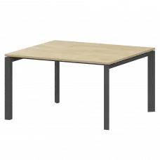 Стол переговорный на металлокаркасе НТМП.П.120.11 Баттл Рок/Антрацит 1200x1100x750 Аргентум-МП