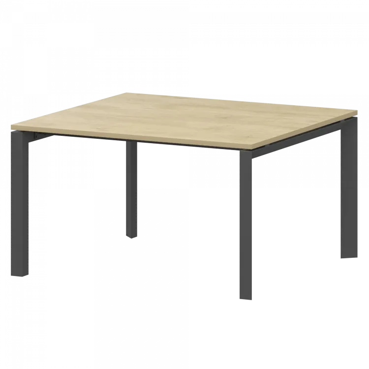 Стол переговорный на металлокаркасе НТМП.П.120.11 Баттл Рок/Антрацит 1200x1100x750 Аргентум-МП