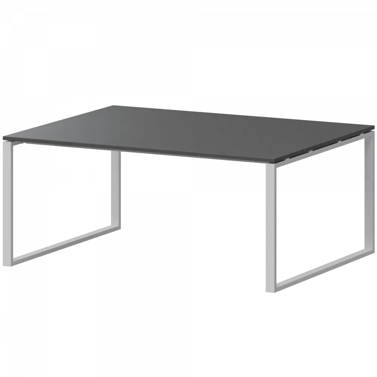 Стол переговорный на металлокаркасе АМП.О-004.123 Антрацит/Белый 1600x1236x760 Арго-М