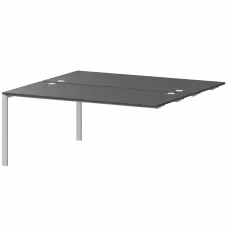 Модуль двойной на 2 рабочих места АМБЭ-004.60 Антрацит/Белый 1600x1236x760 Арго-М