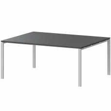 Стол переговорный на металлокаркасе АМП-004.123 Антрацит/Белый 1600x1236x760 Арго-М