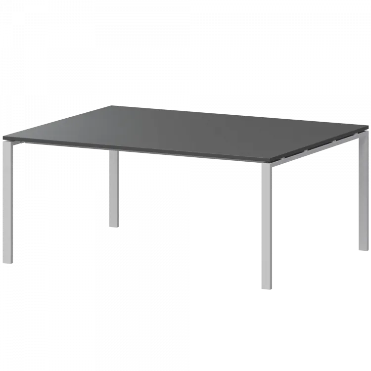 Стол переговорный на металлокаркасе АМП-004.123 Антрацит/Белый 1600x1236x760 Арго-М