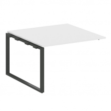 Metal System Проходной элемент перег. стола на О-образном м/к БО.ППРГ-2 Белый/Металл Антрацит 1200*1