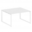 Metal System Переговорный стол (1 столешница) на О-образном м/к БО.ПРГ-1.3 Белый/Металл Белый 1400*1