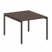 Metal System Quattro Переговорный стол (1 столешница) на П-образном м/к 40БП.ПРГ-1.1 Венге Цаво/Мета