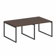Metal System Quattro Перег. стол (2 столешницы) на О-образном м/к 40БО.ПРГ-2.1 Венге Цаво/Металл Ант