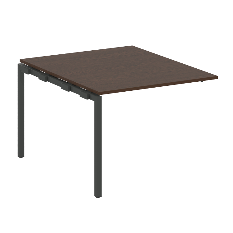 Metal System Quattro Проходной элемент перег. стола на П-образном м/к 40БП.ППРГ-1 Венге Цаво/Металл