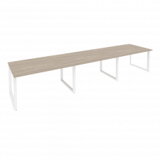 Onix Стол переговорный O.MO-PRG-3.3 Дуб Аттик/Металл Белый 4140*980*750