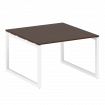 Metal System Quattro Переговорный стол (1 столешница) на О-образном м/к 50БО.ПРГ-1.2 Венге Цаво/Мета